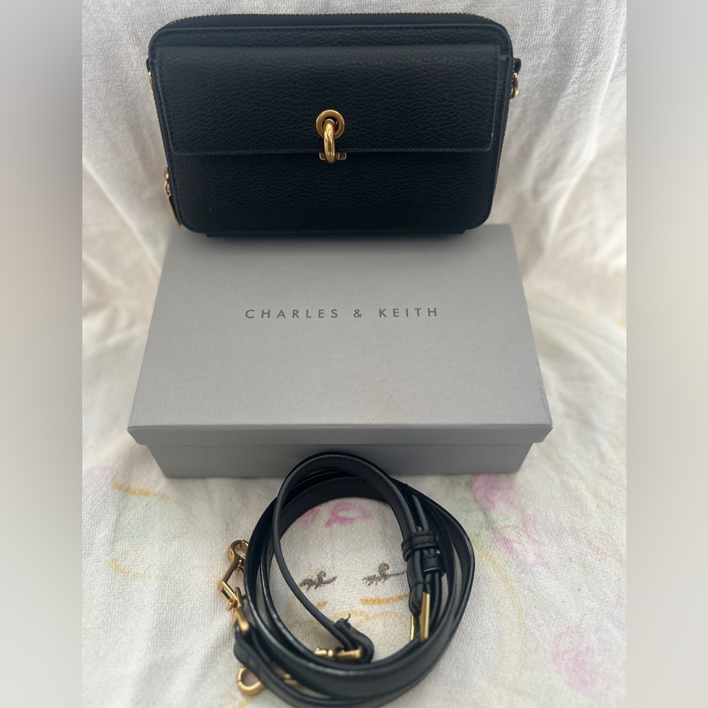 Charles & Keith - Dancer Boxy Crossbody Bag